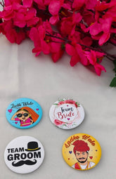 Broaches And Pins- Betiwale, Ladkewale Team Return Gifts, Wedding Gifts, South Indian Hindu Wedding, Mehndi/Shaadi/Barat Wedding Favor